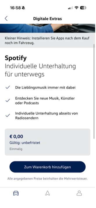 digitale extras vw connect Digitale Extras VW Connect