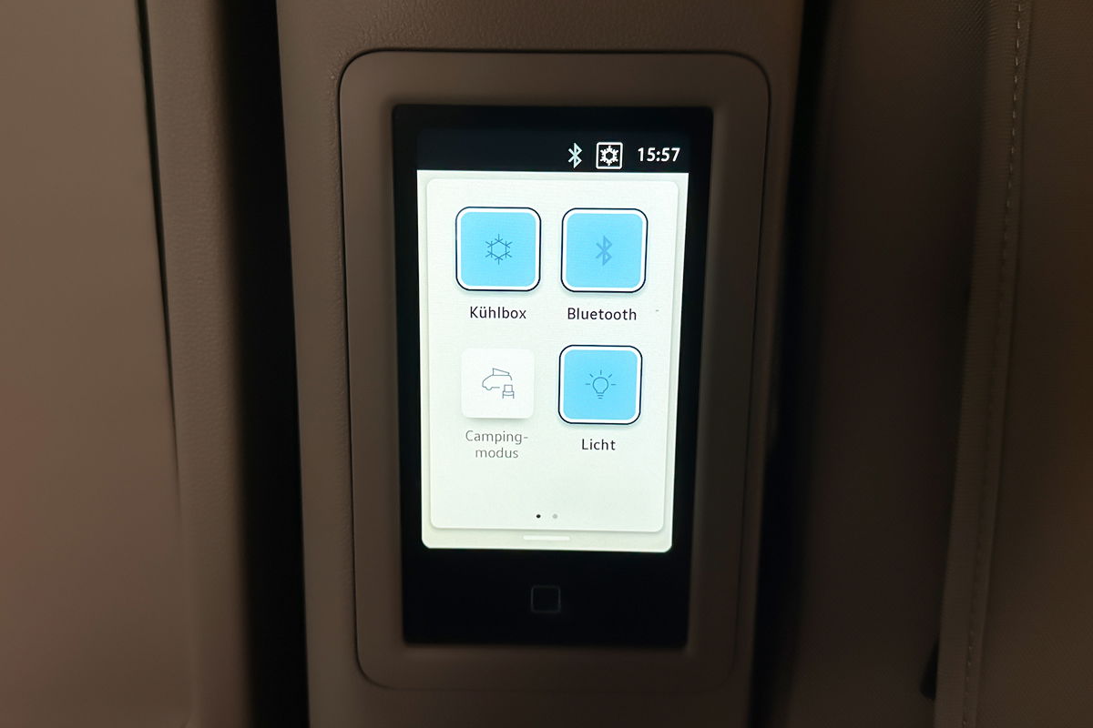 Kontrollzentrum VW California Bedienelement