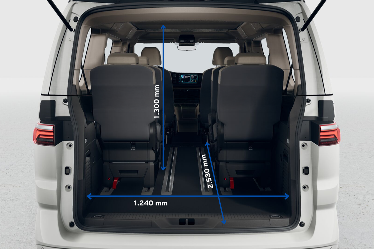 VW California Abmessungen Interieur